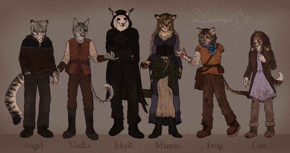 fullbodies - no shading/flatcolor